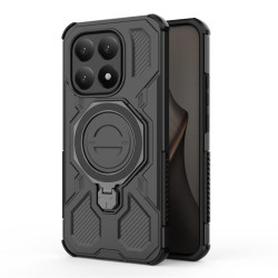 Хибриден гръб с кръгла метална стойка за Xiaomi 15T - черен