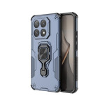Комплект хибриден гръб със стойка за Xiaomi 15T - тъмно син и ударостойчив протектор за екран  - 2