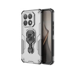 Комплект хибриден гръб със стойка за Xiaomi 15T - сив и ударостойчив протектор за екран  - 2