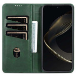 Кожен калъф страничен flip марка AZNS за Xiaomi 15T – тъмно зелен - 2 Кожен калъф страничен flip марка AZNS за Xiaomi 15T – тъмно зелен - 2