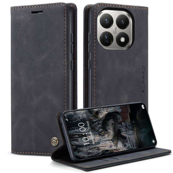 Калъф страничен flip марка CASEME за Xiaomi 15T – черен Калъф страничен flip марка CASEME за Xiaomi 15T – черен