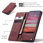 Калъф страничен flip марка CASEME за Xiaomi 15T – винено червен - 0