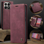Калъф страничен flip марка CASEME за Xiaomi 15T – винено червен - 1