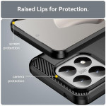 Силиконов гръб Rugged Armor за Xiaomi 15T - черен - 0
