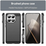 Силиконов гръб Rugged Armor за Xiaomi 15T - черен - 2