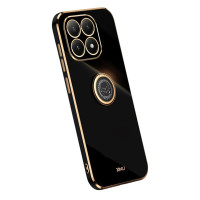 Силиконов гръб със стойка тип пръстен марка XINLI за Xiaomi 15T - черен