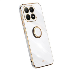 Силиконов гръб със стойка тип пръстен марка XINLI за Xiaomi 15T - бял
