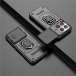 Хибриден гръб със стойка и слайдър за камера за Xiaomi 15T Pro - черен - 1