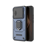 Хибриден гръб със стойка и слайдър за камера за Xiaomi 15T Pro - тъмно син - 2