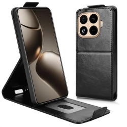 Кожен калъф flip за Xiaomi 15T Pro - черен