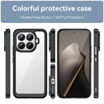 Силиконов гръб Rugged Armor за Xiaomi 15T Pro - черна рамка - 1