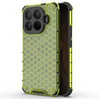 Хибриден гръб с ромбоидна шарка за Xiaomi 15T Pro  - зелен