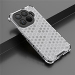 Хибриден гръб с ромбоидна шарка за Xiaomi 15T Pro  - бял - 0