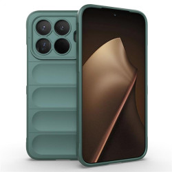 Подсилен силиконов гръб на ленти за Xiaomi 15T Pro - зелен