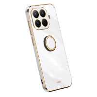 Силиконов гръб със стойка тип пръстен марка XINLI за Xiaomi 15T Pro - бял