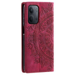Кожен калъф тип портмоне с мандала за Xiaomi Redmi 15C 4G/5G ( 173.2мм) - ярко розов - 2 Кожен калъф тип портмоне с мандала за Xiaomi Redmi 15C 4G/5G ( 173.2мм) - ярко розов - 2