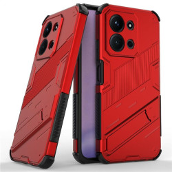 Хибриден гръб със стойка марка BIBERCAS за Xiaomi Redmi 15C 4G/5G ( 173.2мм) - червен