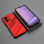 Хибриден гръб със стойка марка BIBERCAS за Xiaomi Redmi 15C 4G/5G ( 173.2мм) - червен - 2