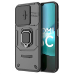 Хибриден гръб със стойка и слайдър за камера за Xiaomi Redmi 15C 4G/5G ( 173.2мм) - черен - 0