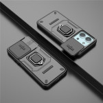Хибриден гръб със стойка и слайдър за камера за Xiaomi Redmi 15C 4G/5G ( 173.2мм) - черен - 1