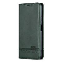 Кожен калъф страничен flip марка AZNS за Xiaomi Redmi 15C 4G/5G ( 173.2мм) – тъмно зелен