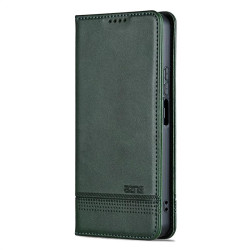 Кожен калъф страничен flip марка AZNS за Xiaomi Redmi 15C 4G/5G ( 173.2мм) – тъмно зелен