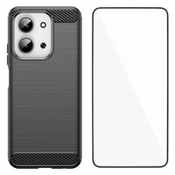Силиконов гръб Rugged Armor за Xiaomi Redmi 15C 4G/5G ( 173.2мм) - черен
