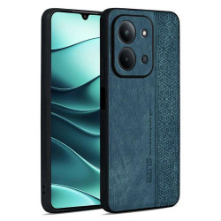 Силиконов гръб с покритие от кожа марка AZNS за Xiaomi Redmi 15C 4G/5G ( 173.2мм) - зелен