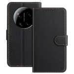 Кожен калъф тип портмоне за Xiaomi 17 Ultra - черен - 2 Кожен калъф тип портмоне за Xiaomi 17 Ultra - черен - 2