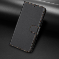 Кожен калъф тип портмоне за Xiaomi 17 Ultra - черен