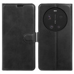 Кожен калъф тип портмоне за Xiaomi 17 Ultra - черен - 2 Кожен калъф тип портмоне за Xiaomi 17 Ultra - черен - 2