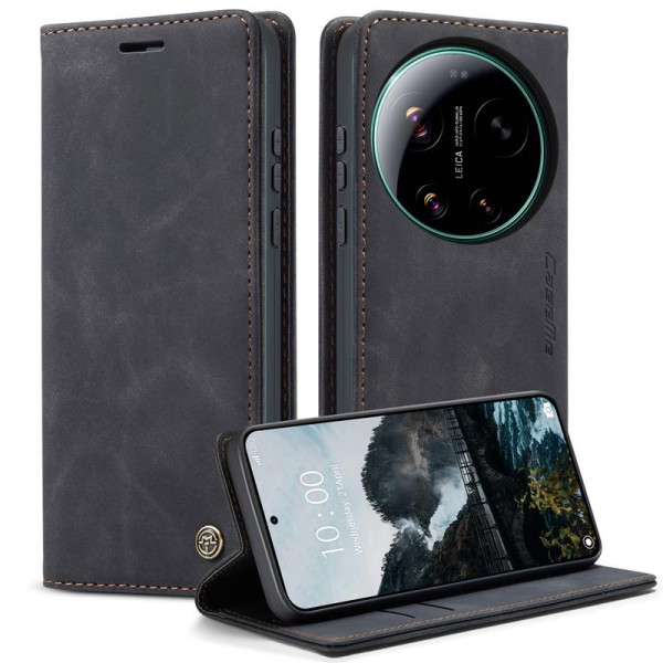 Калъф страничен flip марка CASEME за Xiaomi 17 Ultra – черен Калъф страничен flip марка CASEME за Xiaomi 17 Ultra – черен
