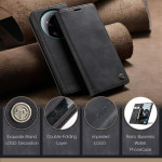 Калъф страничен flip марка CASEME за Xiaomi 17 Ultra – черен - 2 Калъф страничен flip марка CASEME за Xiaomi 17 Ultra – черен - 2