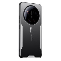Алуминиев гръб за Xiaomi 17 Ultra - черен със сребриста рамка