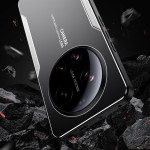 Алуминиев гръб за Xiaomi 17 Ultra - черен със сребриста рамка - 1