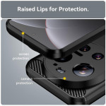 Силиконов гръб Rugged Armor за Xiaomi 17 Ultra - черен - 0