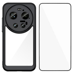 Силиконов гръб Rugged Armor за Xiaomi 17 Ultra - черна рамка