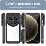 Силиконов гръб Rugged Armor за Xiaomi 17 Ultra - черна рамка - 4