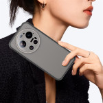 Прозрачен силиконов гръб за Xiaomi 17 Ultra - сив - 0