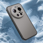Прозрачен силиконов гръб за Xiaomi 17 Ultra - сив - 1