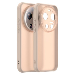 Прозрачен силиконов гръб за Xiaomi 17 Ultra - розов 