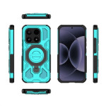 Хибриден гръб с кръгла метална стойка за Xiaomi 17 - светло син - 1