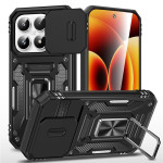 Хибриден гръб със стойка и слайдър за камера за Xiaomi 17 - черен