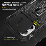Хибриден гръб със стойка и слайдър за камера за Xiaomi 17 - черен - 1