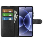 Кожен калъф тип портмоне за Xiaomi 17 - черен - 0 Кожен калъф тип портмоне за Xiaomi 17 - черен - 0