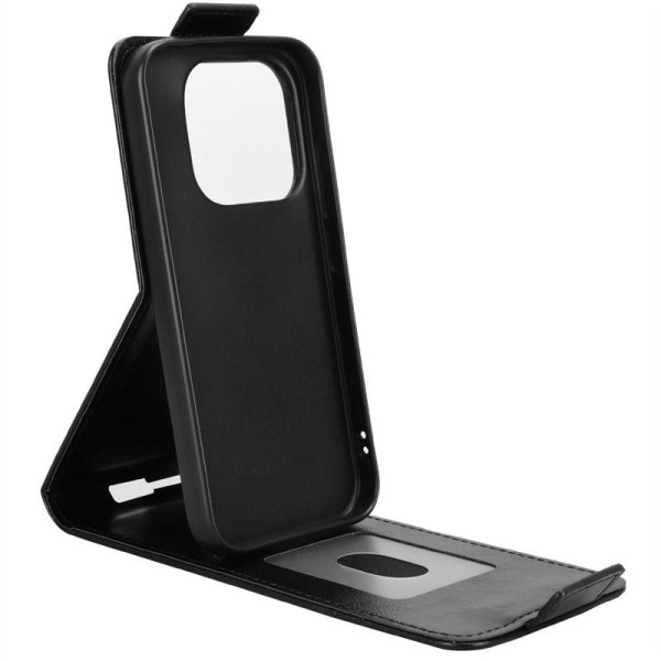 Кожен калъф flip за Xiaomi 17 - черен Кожен калъф flip за Xiaomi 17 - черен