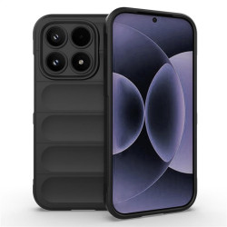 Подсилен силиконов гръб на ленти за Xiaomi 17 - черен