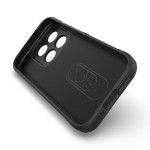 Подсилен силиконов гръб на ленти за Xiaomi 17 - черен - 0