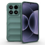 Подсилен силиконов гръб на ленти за Xiaomi 17 - зелен