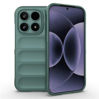 Подсилен силиконов гръб на ленти за Xiaomi 17 - зелен